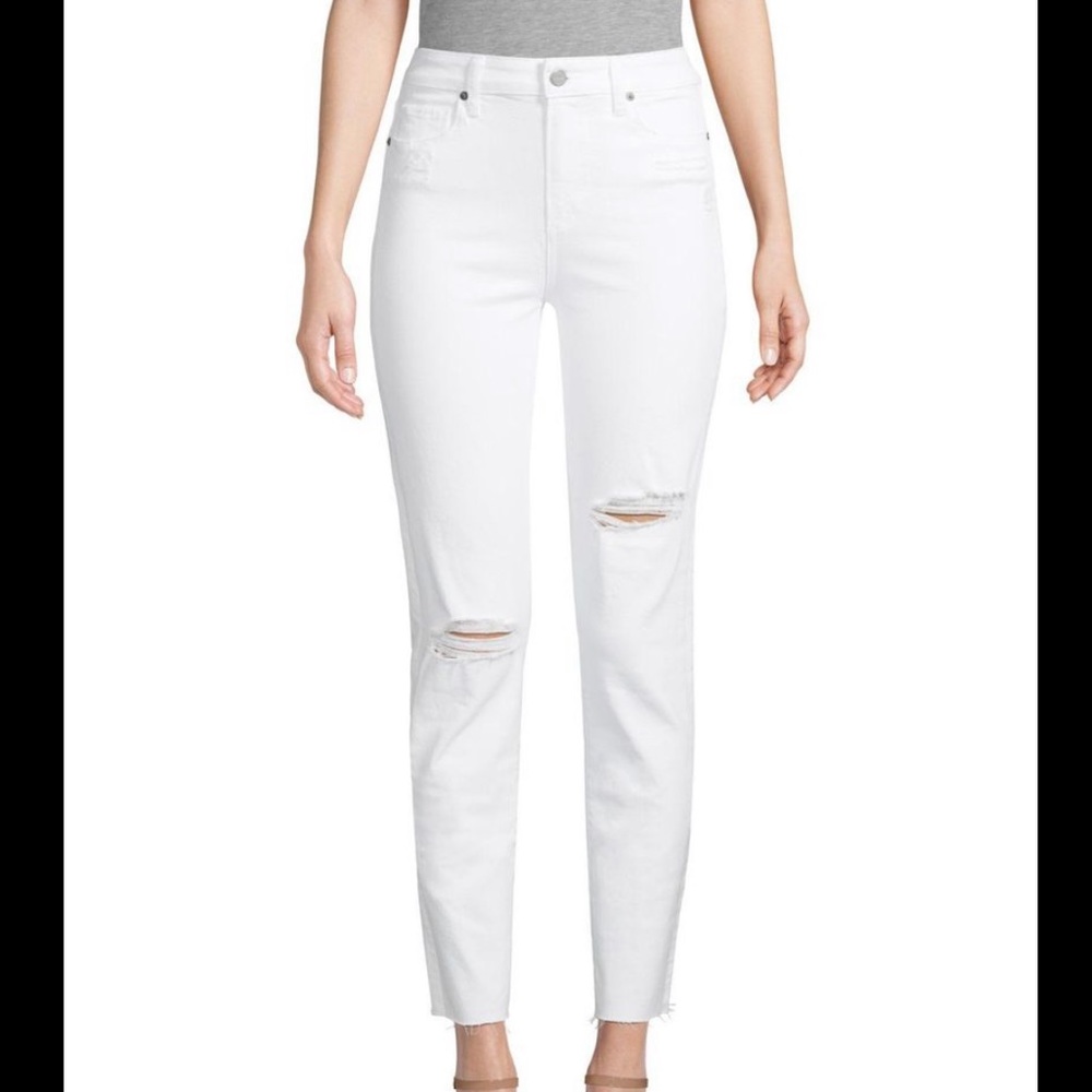 NWOT PAIGE HOXTON SLIM RAW HEM JEANS | 23